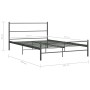 Estructura de cama de metal gris 120x200 cm de vidaXL, Camas y somieres - Ref: Foro24-284686, Precio: 82,99 €, Descuento: %