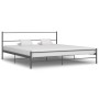 Estructura de cama de metal gris 200x200 cm de vidaXL, Camas y somieres - Ref: Foro24-284687, Precio: 115,78 €, Descuento: %