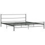 Estructura de cama de metal gris 200x200 cm de vidaXL, Camas y somieres - Ref: Foro24-284687, Precio: 115,78 €, Descuento: %