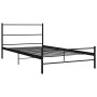 Black metal bed frame 100x200 cm by vidaXL, Beds and slatted bases - Ref: Foro24-284689, Price: 83,89 €, Discount: %