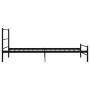 Black metal bed frame 100x200 cm by vidaXL, Beds and slatted bases - Ref: Foro24-284689, Price: 83,89 €, Discount: %