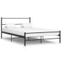 Black metal bed frame 120x200 cm by vidaXL, Beds and slatted bases - Ref: Foro24-284690, Price: 102,20 €, Discount: %