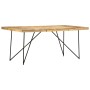 Solid mango wood dining table 180x90x76 cm by vidaXL, Kitchen and dining tables - Ref: Foro24-282880, Price: 282,74 €, Discou...