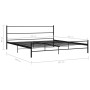 Schwarzer Metallbettrahmen 200x200 cm von vidaXL, Betten und Lattenroste - Ref: Foro24-284691, Preis: 125,60 €, Rabatt: %