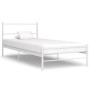 Estructura de cama de metal blanco 100x200 cm de vidaXL, Camas y somieres - Ref: Foro24-284693, Precio: 62,77 €, Descuento: %