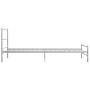 Estructura de cama de metal blanco 100x200 cm de vidaXL, Camas y somieres - Ref: Foro24-284693, Precio: 68,99 €, Descuento: %