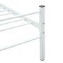 Estructura de cama de metal blanco 100x200 cm de vidaXL, Camas y somieres - Ref: Foro24-284693, Precio: 68,99 €, Descuento: %