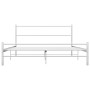 White metal bed frame 120x200 cm by vidaXL, Beds and slatted bases - Ref: Foro24-284694, Price: 106,87 €, Discount: %