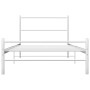 Estructura de cama de metal blanca 90x200 cm de vidaXL, Camas y somieres - Ref: Foro24-284692, Precio: 83,47 €, Descuento: %