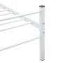 Estructura de cama de metal blanca 90x200 cm de vidaXL, Camas y somieres - Ref: Foro24-284692, Precio: 83,47 €, Descuento: %