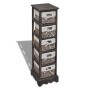 Shelf with 5 brown wooden woven baskets by vidaXL, Lockers and storage cabinets - Ref: Foro24-240801, Price: 108,02 €, Discou...