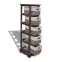 Shelf with 5 brown wooden woven baskets by vidaXL, Lockers and storage cabinets - Ref: Foro24-240801, Price: 108,19 €, Discou...