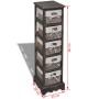 Shelf with 5 brown wooden woven baskets by vidaXL, Lockers and storage cabinets - Ref: Foro24-240801, Price: 108,19 €, Discou...