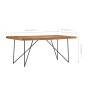 Solid acacia wood dining table 180x90x76 cm by vidaXL, Kitchen and dining tables - Ref: Foro24-282881, Price: 348,06 €, Disco...