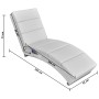 White Faux Leather Reclining Massage Lounger by vidaXL, Electric massage chairs - Ref: Foro24-240969, Price: 232,76 €, Discou...