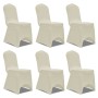 Set of 6 Fitted Chair Covers, Cream by vidaXL, Covers - Ref: Foro24-241199, Price: 27,41 €, Discount: %