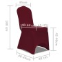 Set of 6 Fitted Chair Covers, Burgundy Red by vidaXL, Covers - Ref: Foro24-241200, Price: 24,65 €, Discount: %