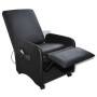 Sillón de masaje de cuero sintético negro de vidaXL, Sillones de masaje eléctricos - Ref: Foro24-241683, Precio: 253,82 €, De...