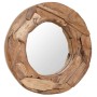 Round teak decorative mirror 60 cm by vidaXL, Mirrors - Ref: Foro24-244560, Price: 124,99 €, Discount: %