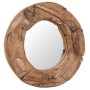 Round teak decorative mirror 60 cm by vidaXL, Mirrors - Ref: Foro24-244560, Price: 124,99 €, Discount: %