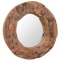 Round teak decorative mirror 60 cm by vidaXL, Mirrors - Ref: Foro24-244560, Price: 124,99 €, Discount: %