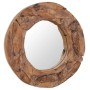 Round teak decorative mirror 60 cm by vidaXL, Mirrors - Ref: Foro24-244560, Price: 124,99 €, Discount: %