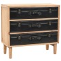 Solid fir wood chest of drawers 80x36x75 cm by vidaXL, Sideboards - Ref: Foro24-245778, Price: 176,90 €, Discount: %