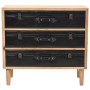 Solid fir wood chest of drawers 80x36x75 cm by vidaXL, Sideboards - Ref: Foro24-245778, Price: 160,99 €, Discount: %