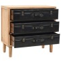 Solid fir wood chest of drawers 80x36x75 cm by vidaXL, Sideboards - Ref: Foro24-245778, Price: 160,99 €, Discount: %