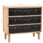 Kommode aus massivem Tannenholz, 80 x 36 x 75 cm von vidaXL, Sideboards - Ref: Foro24-245778, Preis: 176,90 €, Rabatt: %