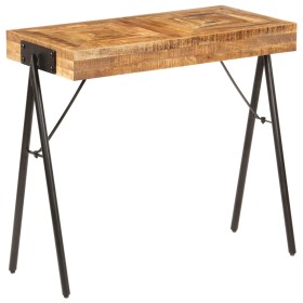 Mesa consola de madera maciza de mango 80x40x75 cm de vidaXL, Aparadores - Ref: Foro24-246339, Precio: 182,99 €, Descuento: %