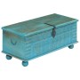 Solid wood storage chest blue mango 100x40x41 cm by vidaXL, Storage trunks - Ref: Foro24-246479, Price: 246,54 €, Discount: %