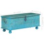 Solid wood storage chest blue mango 100x40x41 cm by vidaXL, Storage trunks - Ref: Foro24-246479, Price: 246,54 €, Discount: %