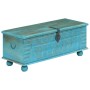 Solid wood storage chest blue mango 100x40x41 cm by vidaXL, Storage trunks - Ref: Foro24-246479, Price: 246,54 €, Discount: %