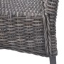 Esszimmerstühle 2 Stück Kubu Rattan und braunes Mangoholz von vidaXL, Essstühle - Ref: Foro24-246655, Preis: 188,12 €, Rabatt: %