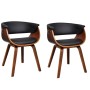 Dining chairs 2 units curved wood and artificial leather by vidaXL, dining chairs - Ref: Foro24-270546, Price: 350,83 €, Disc...