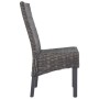 Dining chairs 6 units Kubu rattan and brown mango wood by vidaXL, dining chairs - Ref: Foro24-275468, Price: 551,00 €, Discou...