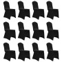 Elastic chair cover 12 units black by vidaXL, Covers - Ref: Foro24-279091, Price: 45,71 €, Discount: %