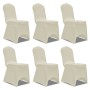 Elastic chair cover 12 units cream by vidaXL, Covers - Ref: Foro24-279092, Price: 46,57 €, Discount: %