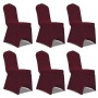 Elastic chair cover 12 units burgundy by vidaXL, Covers - Ref: Foro24-279093, Price: 41,89 €, Discount: %