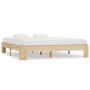 Solid pine wood bed frame 180x200 cm by vidaXL, Beds and slatted bases - Ref: Foro24-283285, Price: 230,83 €, Discount: %