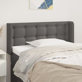 Cabecero de cuero sintético gris 103x16x78/88 cm de vidaXL, Cabeceros y pies de cama - Ref: Foro24-3118856, Precio: 52,99 €, ...