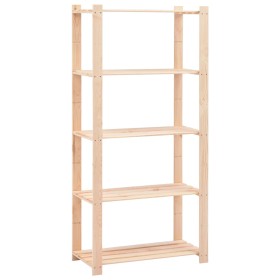 Storage shelving 5 levels solid pine wood 250 kg by vidaXL, Industrial shelving - Ref: Foro24-286199, Price: 78,99 €, Discoun...