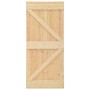 Puerta de madera maciza de pino 90x210 cm de vidaXL, Puertas - Ref: Foro24-289108, Precio: 165,04 €, Descuento: %