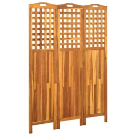 3-panel screen solid acacia wood 121x2x170 cm by vidaXL, Room dividers - Ref: Foro24-311878, Price: 112,64 €, Discount: %