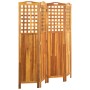 4-panel solid acacia wood screen 121x2x120 cm by vidaXL, Room dividers - Ref: Foro24-311880, Price: 160,00 €, Discount: %