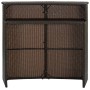 Brauner hoher Gartentisch aus synthetischem Rattan, 120 x 55 x 110 cm von vidaXL, Gartentische - Ref: Foro24-313467, Preis: 1...