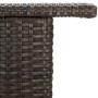 Brauner hoher Gartentisch aus synthetischem Rattan, 120 x 55 x 110 cm von vidaXL, Gartentische - Ref: Foro24-313467, Preis: 1...