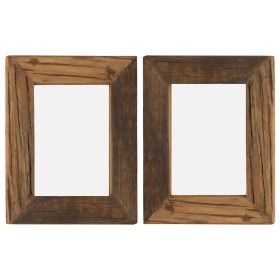 Photo frames 2 pcs recycled solid wood and glass 25x30 cm by vidaXL, Photo frames - Ref: Foro24-282893, Price: 36,36 €, Disco...