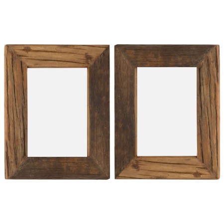 Photo frames 2 pcs recycled solid wood and glass 25x30 cm by vidaXL, Photo frames - Ref: Foro24-282893, Price: 36,36 €, Disco...